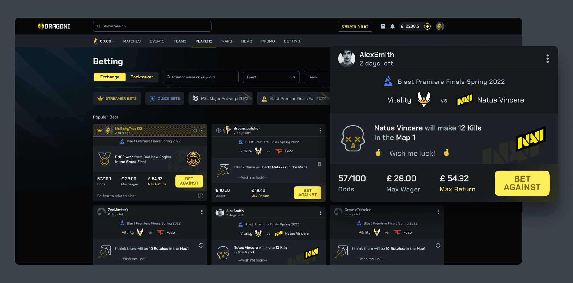 Simplified Betting Flow
