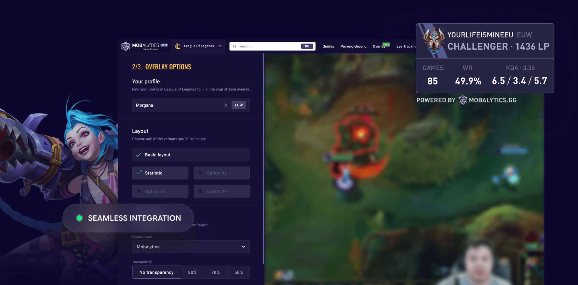 Streamer-First Layout & Theming
